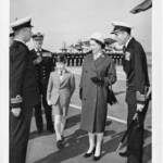 Monty Mellor. Charles Evans & Capt Frewin with HM Queen Elizabeth and Prince Charles